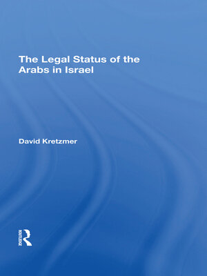 cover image of The Legal Status of the Arabs In Israel